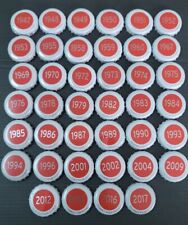 Série de 40 Capsules  Bière kronkorken KRONENBOURG   Les années rouges  DAP