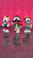 LOT DE 3 FIGURINES SNOOPY GONDOLIER PILOTE COUREUR