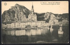 CPA Dinant, Bords de la Meuse, Vue de la Citadelle et Eglise N. Dame 