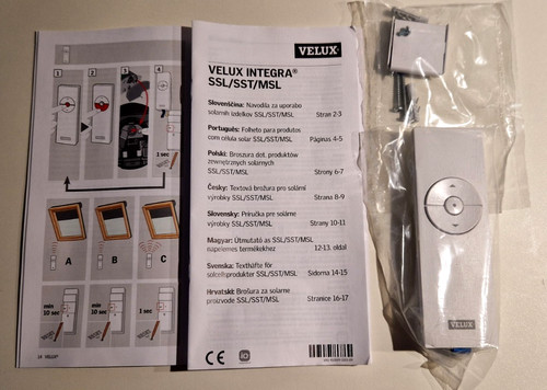 Velux remote control 3ur - remote, b01