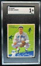 1934 Goudey (R320) Ernie Lombardi Rookie RC #35 Reds SGC 1