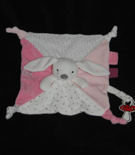 🐰Doudou plat lapin rouge