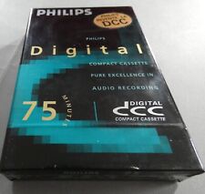 RARE CASSETTE K7 AUDIO VIERGE DIGITAL COMPACT DCC PHILIPS 75 MINUTES NEUVE