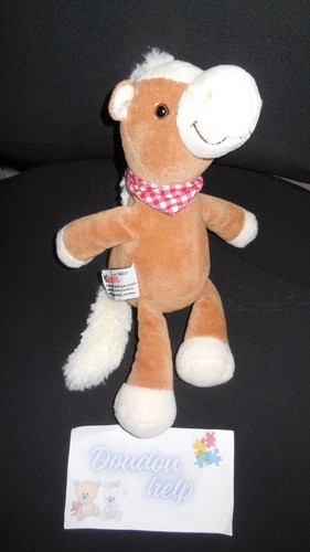 Doudou peluche cheval poney - cheval,