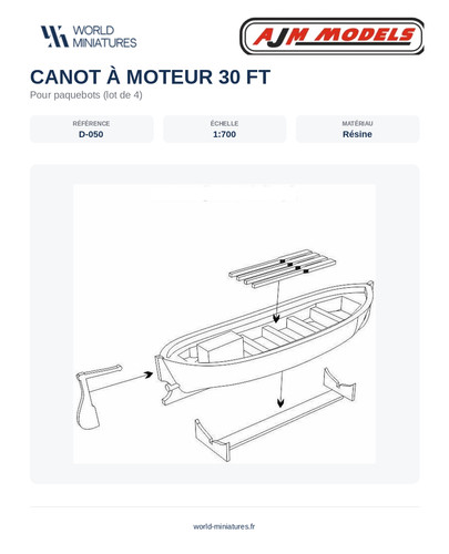 Ajm models d050 bateau - ajm,