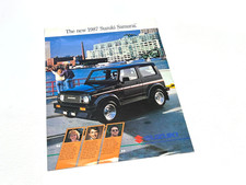 1987 Suzuki Samurai Information Sheet Brochure