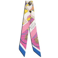 Hermes Scarf Twilly Silk Multi Color SPRINGS SPRINGS BAGUETTE Spring Spring Bagu