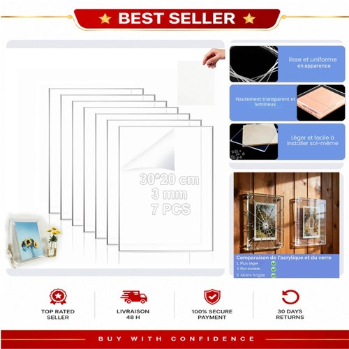 Plaques acrylique transparent