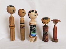 Kokeshi Lot de 5 Poupées