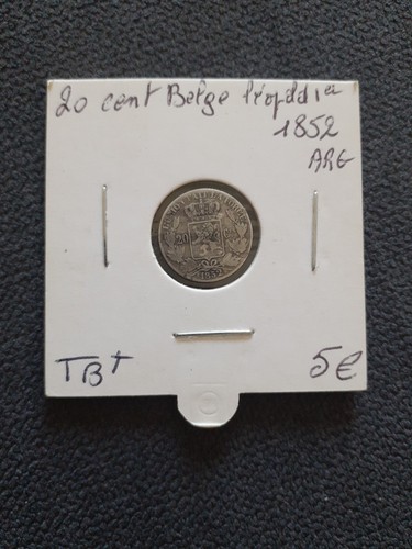 Monnaie cent belge 1852 - 20,