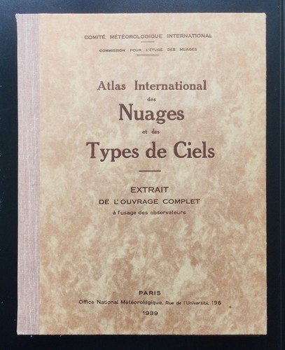 Atlas international des nuages - atlas,