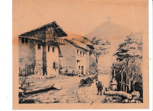 Dessin ancien xix ème plume - dessin,
