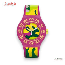 Swatch Scuba Libre Camouflage SUUP101 Vert Rose Jaune Silicone Mimetique