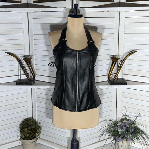 Vintage y2k black leather - black,
