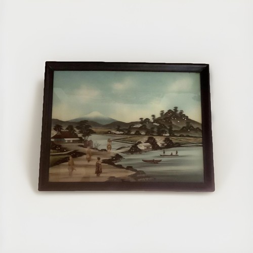 Peinture début 1900 fixée - peinture,