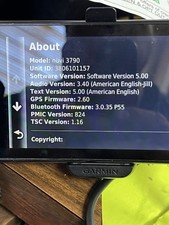 Garmin GPS nuvi GPS 3790 slim working tested