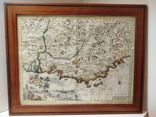 Carte Géographique Ancienne Provence encadrée