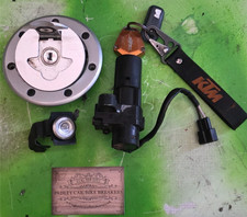 KTM Duke 125 Ignition switch, Fuel cap, Seat lock set & x1 OE Key 2011-16