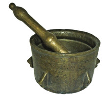 MORTIER EN BRONZE   XVII /