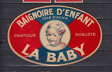 Old ice label France children's bath La Baby 1930s? 