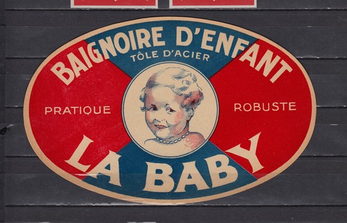 Ancienne étiquette glacée