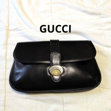 Sac pochette GUCCI cuir noir