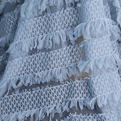 Robe dentelle franges en - dentelle,