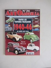 Automobilia toutes les voitures française 1940-1946