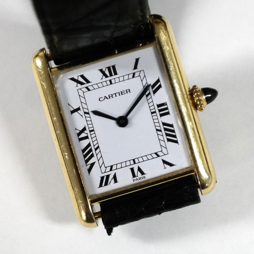 Cartier 18k tank - cartier,