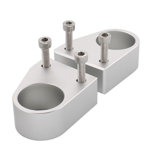 Pontets guidon 32mm argent - de,