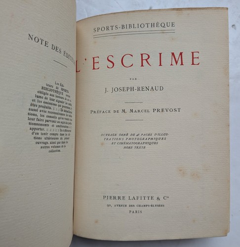Escrime par joseph - par, joseph-renaud