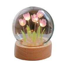 Lampe à fleurs, tulipe faite