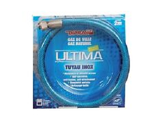 TUYAU INOX AVEC RACCORD A VISSER GAZ NATUREL DE VILLE 2 METRE GARANTIE A VIE