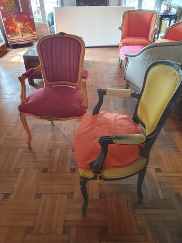Fauteuils louis bois et - bois,