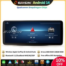 12.3" 128Go Android 14 Autoradio GPS DAB+DSP CarPlay Mercedes Classe B W246 B200
