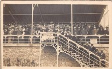 CPA 86 POITIERS PHOTO CARD TRIBUNE FOOTBALL FIELD RESERVES