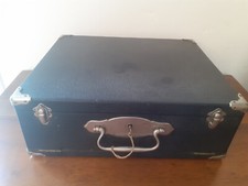 ancienne mallette de representant de bijoutier horloger marmotte + 3 plateaux