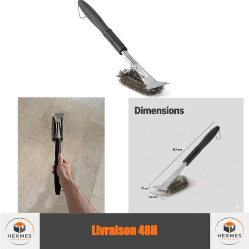 Brosse barbecue avec - brosse, à