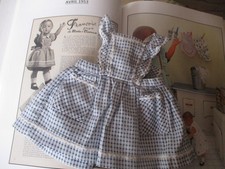 vêtement poupée Modes et Travaux AVRIL 1953 TABLIER Françoise