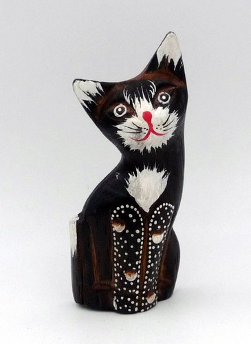 Chat marron bois - marron, en