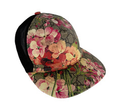 Gucci Auth Pink Blooms Sz 57 S Small GG Supreme Monogram Trucker Hat Cap