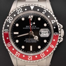 Rolex GMT-Master II Watch 40mm "Coke" 16710 Black Dial