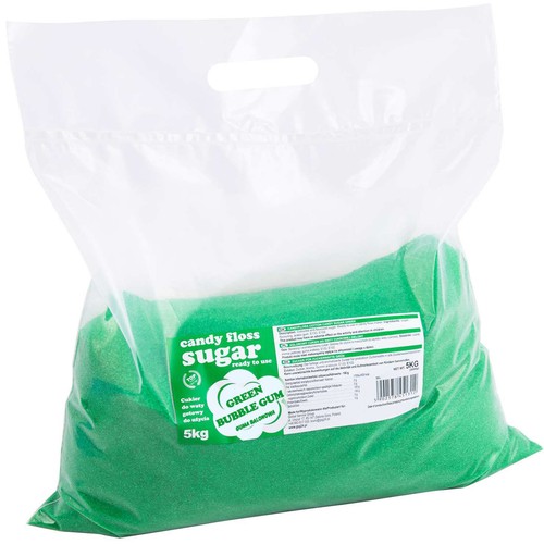Barbe papa colorée - barbe, verte