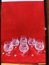 6 Verres À Cognac Cristal De