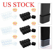 10 Oval Rubber Furniture Foot Table Chair Leg End Caps Covers Feet Tips Protect