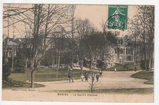 MANTES LA JOLIE - Yvelines - CPA 78 - the Square Brieussel - color canvas card