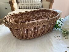 325⚜️ Old small crib for vintage wicker doll length 35 cm