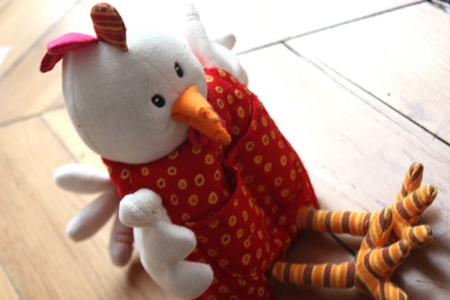 Peluche poule coq - peluche,