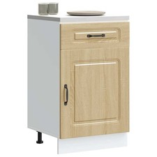  Armoire de cuisine Kalmar blanc bois d'ingénierie meuble bas d'évier vidaXL