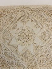 Lot of Antique Handmade Crochet Lace Tablecloths Art. 
